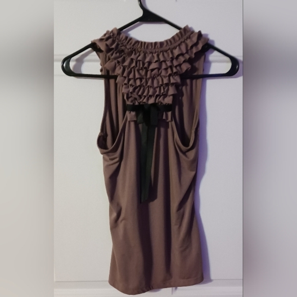 Cute Self Esteem tank with bow in back/Sz L - Picture 2 of 4